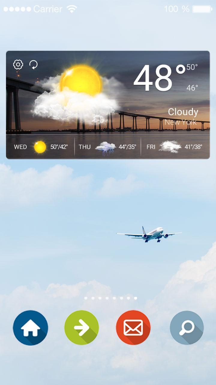 Desktop Weather Widget Clock