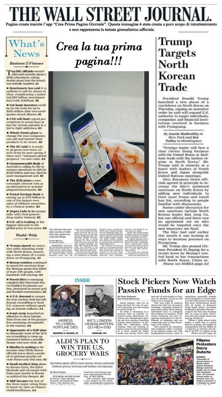 Crea Prima Pagina Giornale