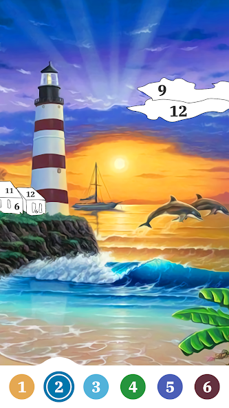 Scenery Coloring Book