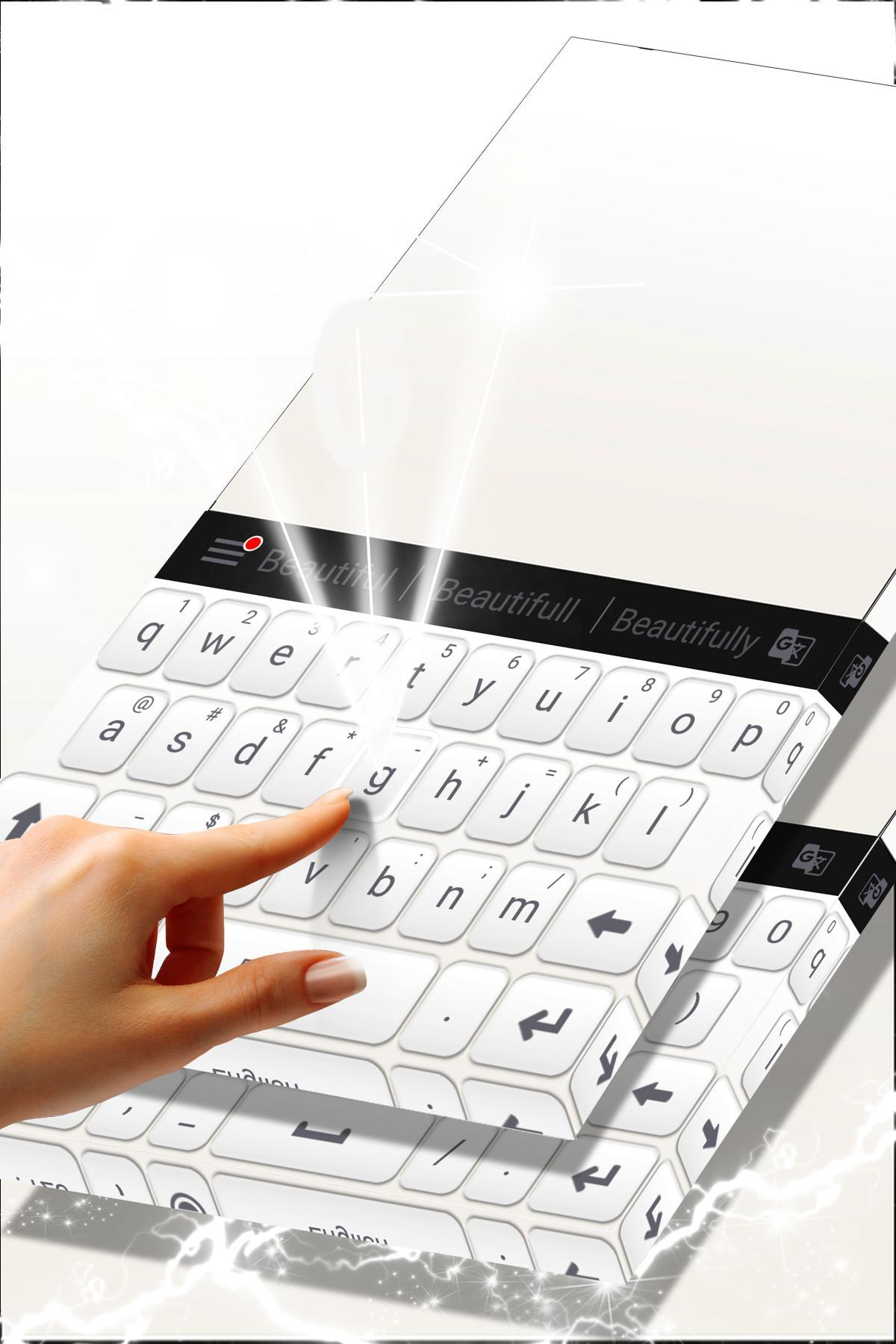 White Keyboard For Android