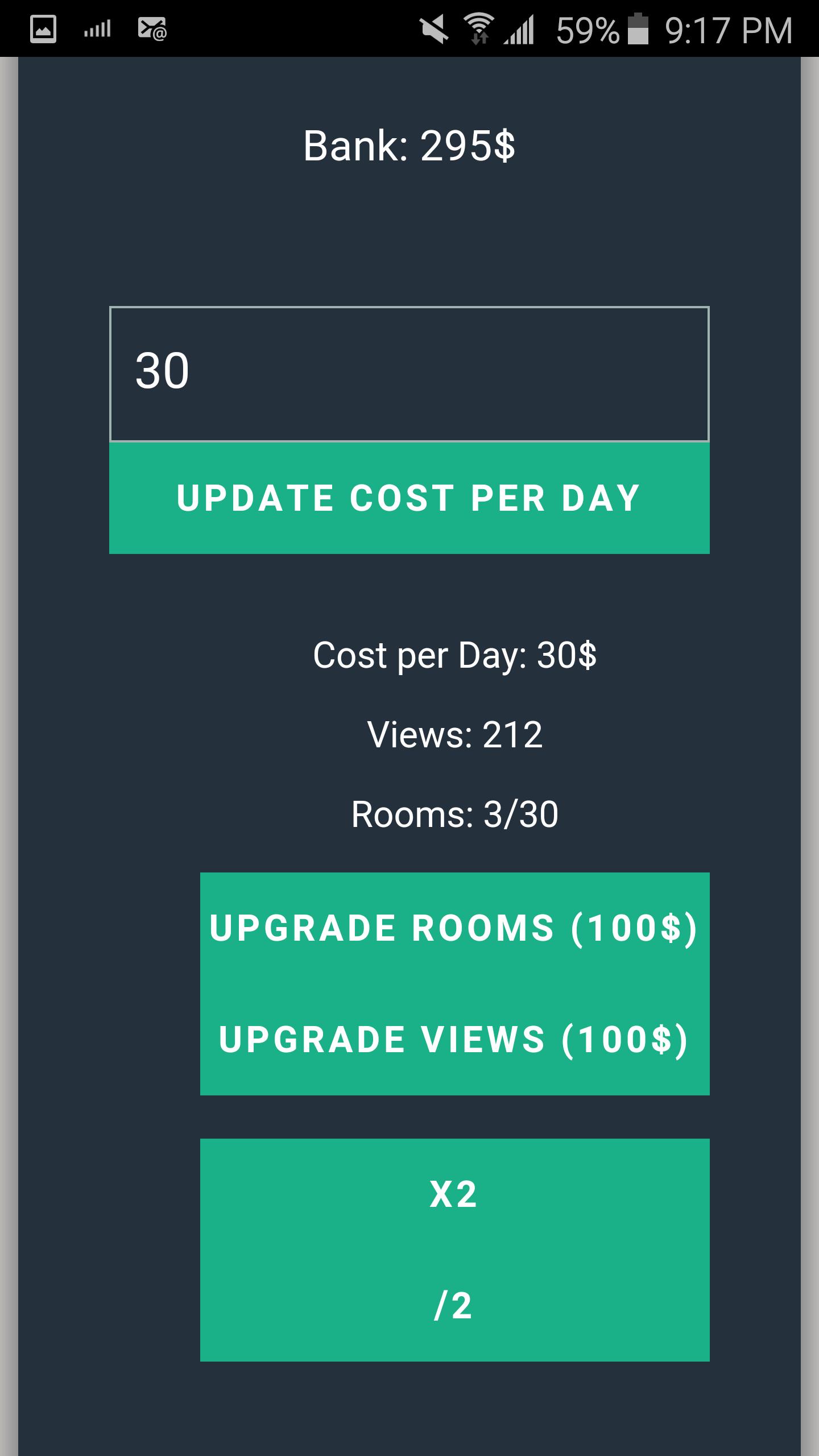 Hotel Manager Simulation Game
