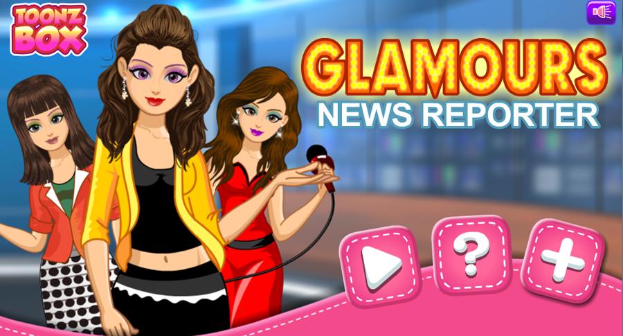 Glamorous News Reporter