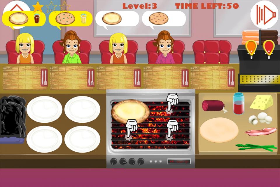 Pizza cooking game