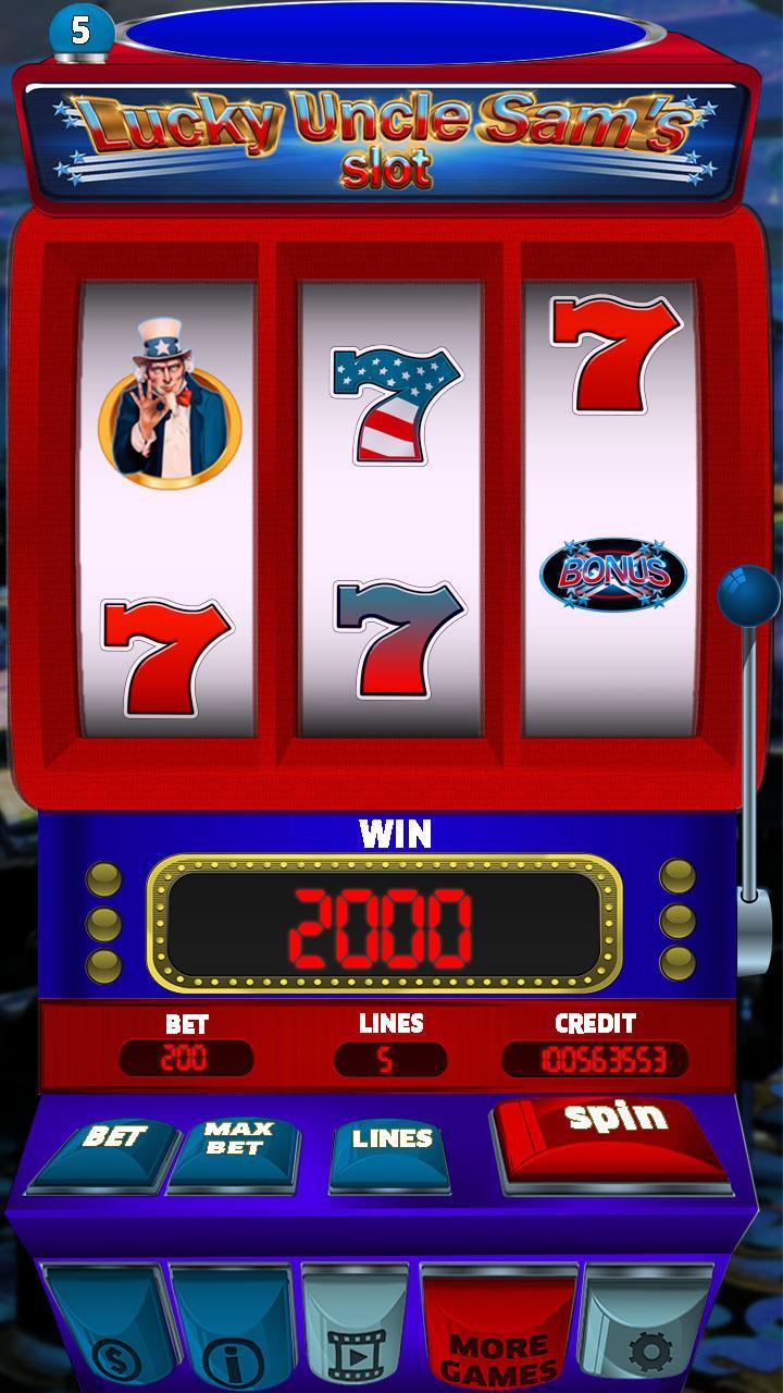 Lucky Uncle Sam's Slot Machine