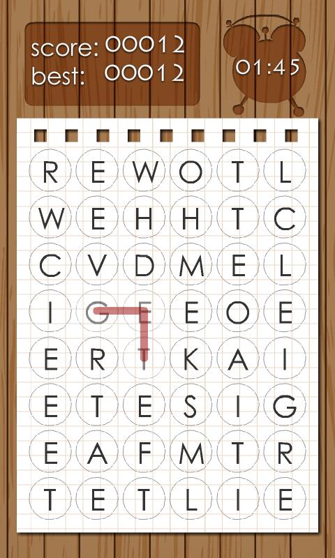 Words in 3 Minutes (puzzle)