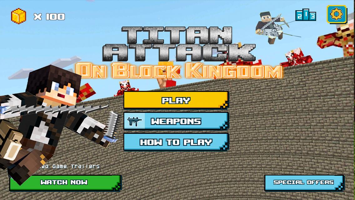 Titan Attack on Block Kingdom