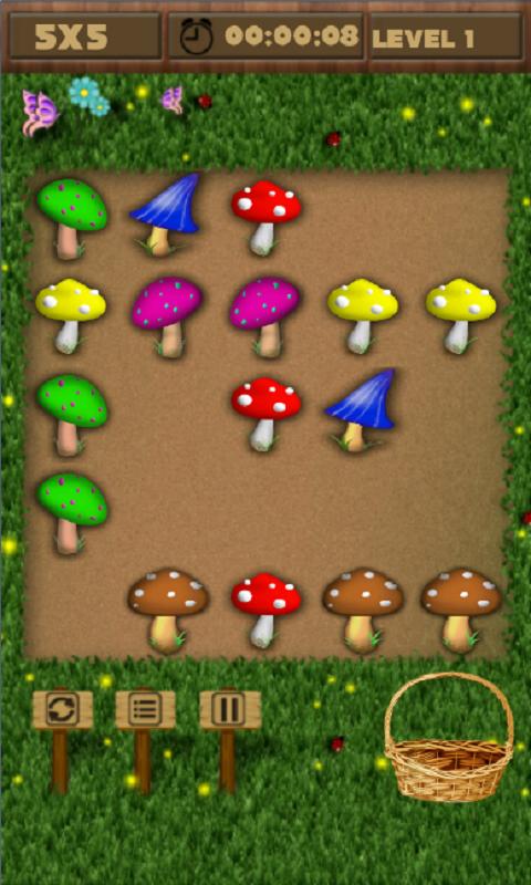 Mushrooms and Scissor