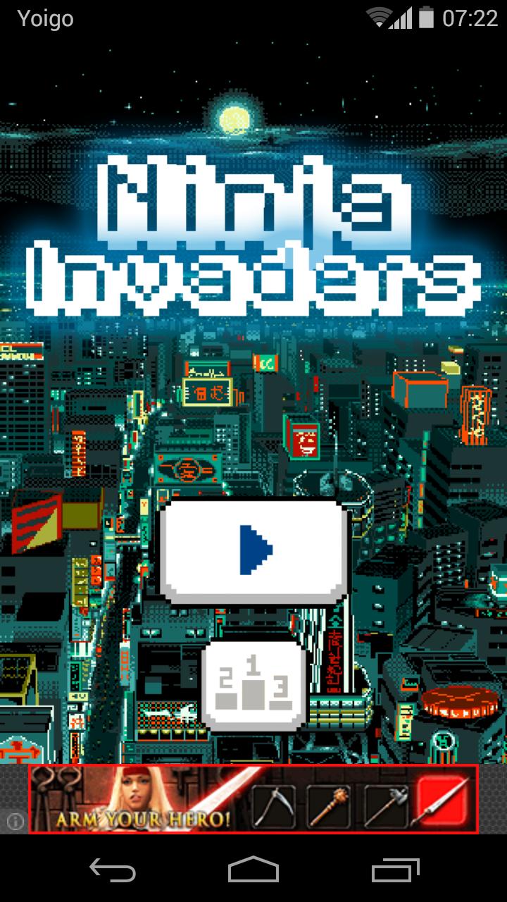 Ninja Invaders - Retro 8 Bit