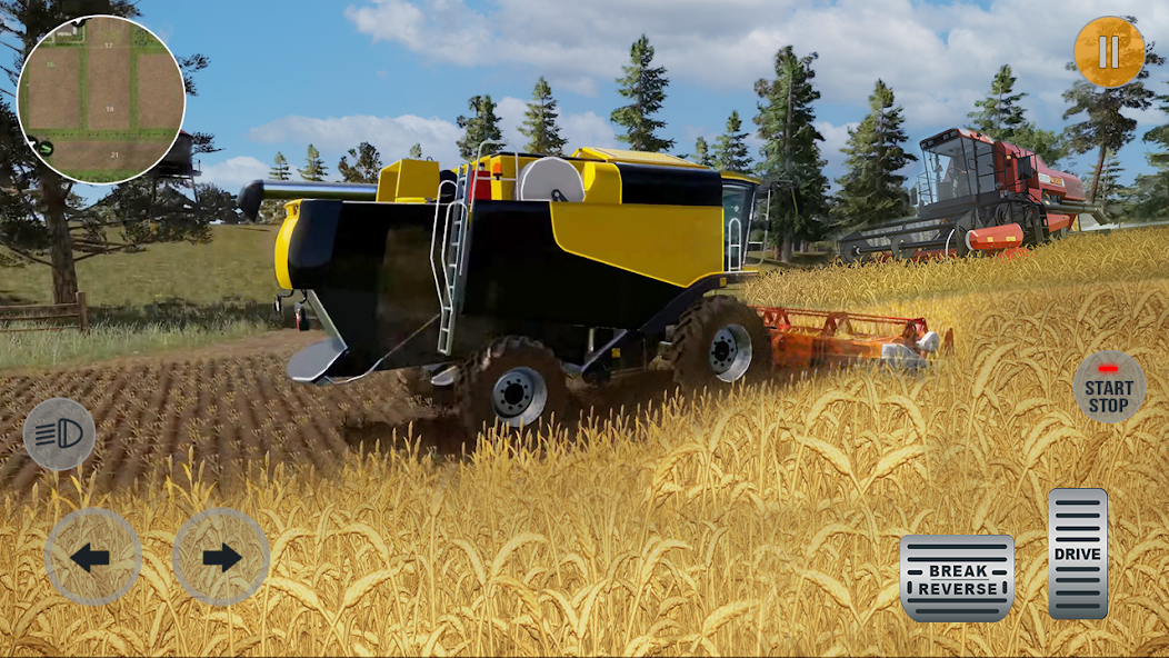 Village Farm Tractor Driving