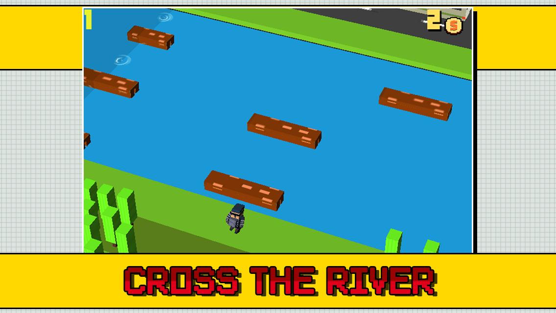Crossy Cops vs Robber Roads