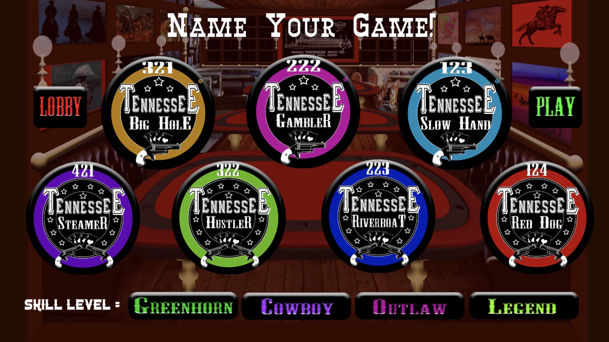 TENNESSEE HOLD 'EM - Skill Poker Tournaments