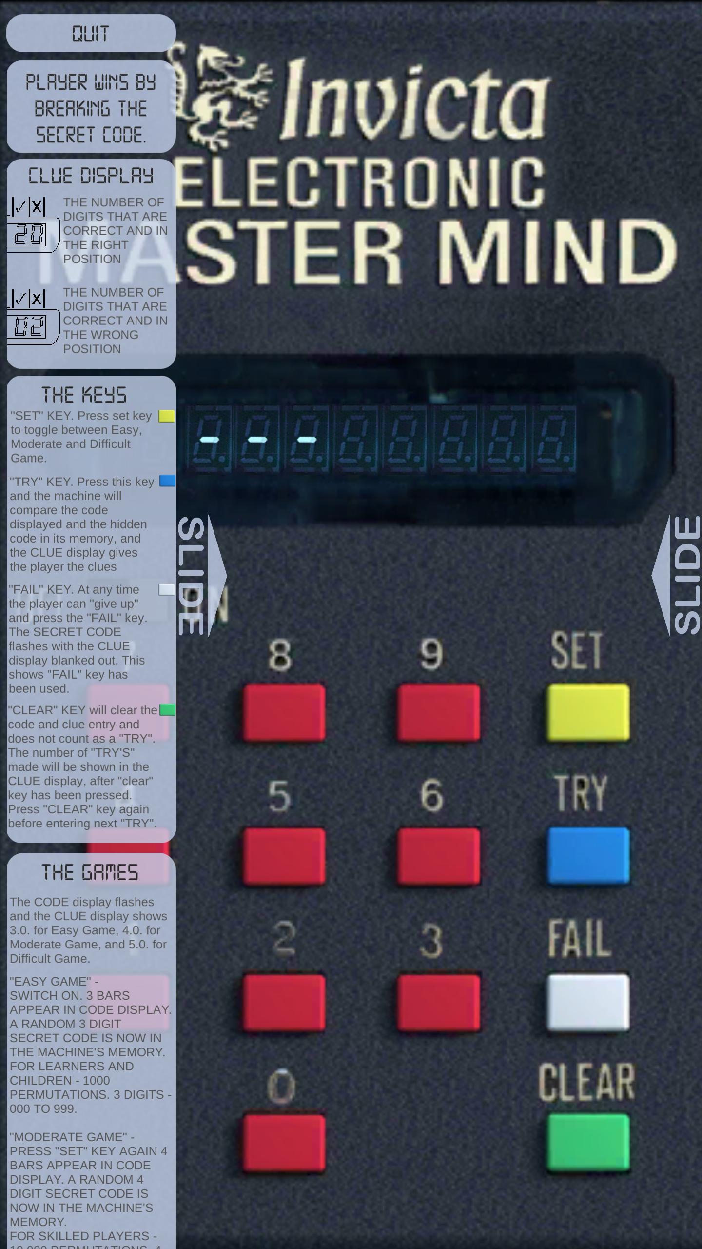 Electronic Master Mind