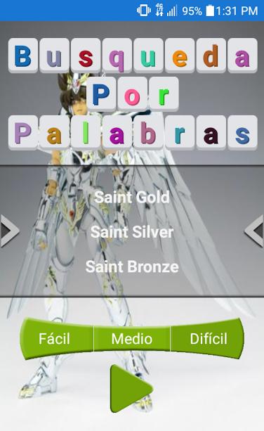 SAINT SEIYA WORD SEARCH