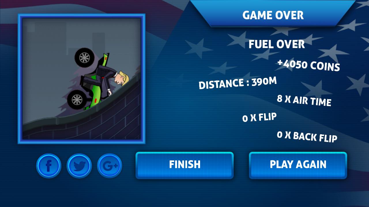 Trump Hill Climb Game