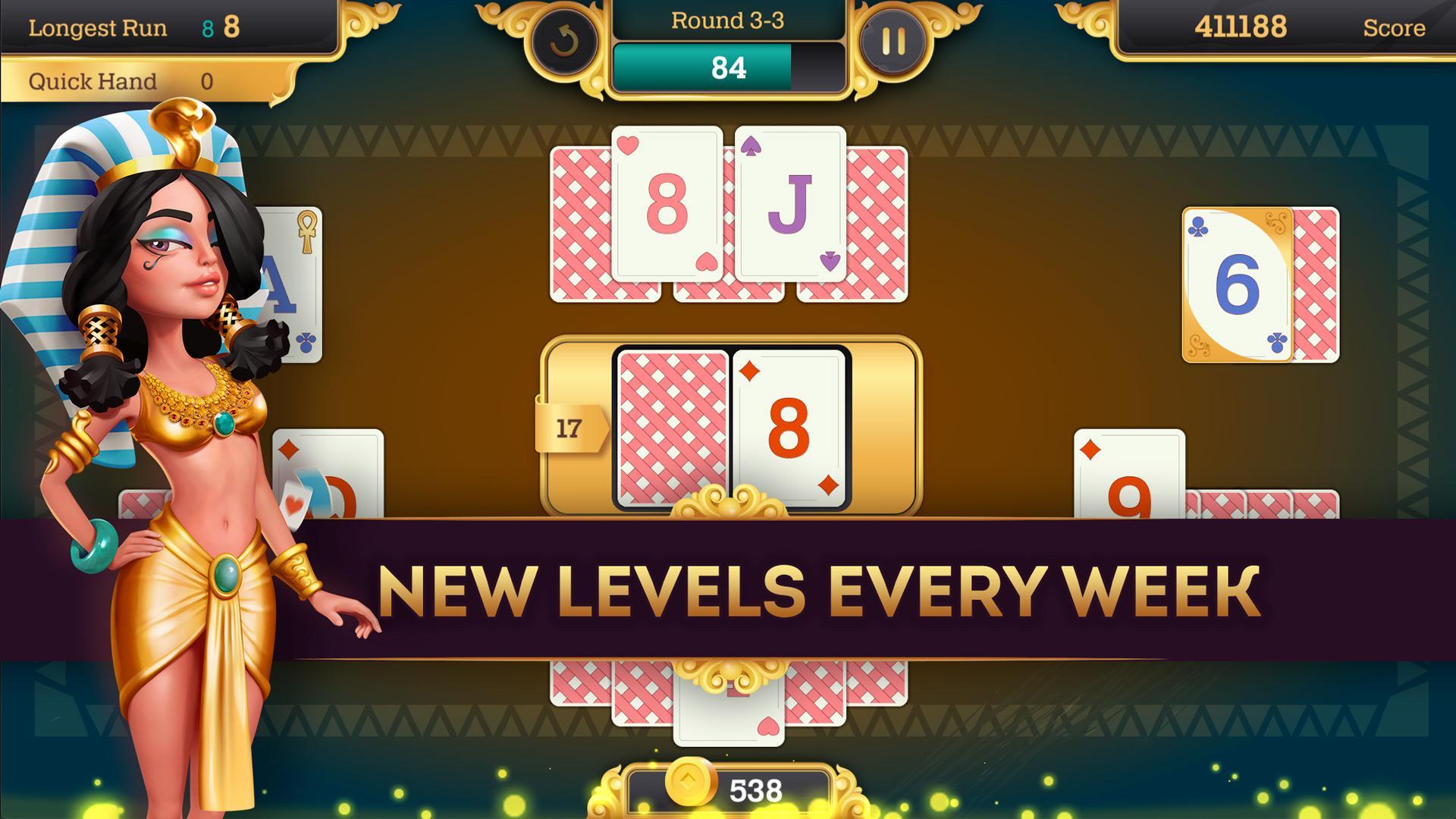 Cleopatra Solitaire TriPeaks