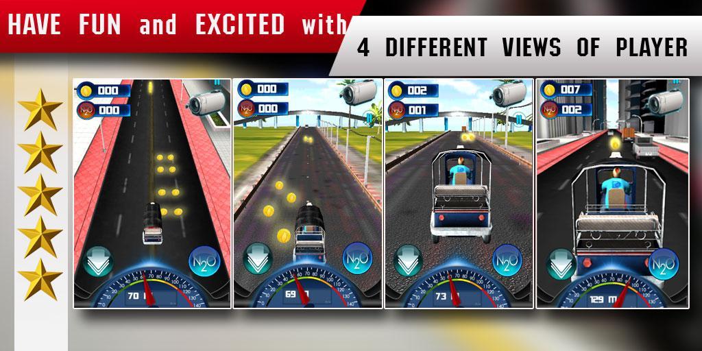 TukTuk : Crazy Taxi Racer 3D