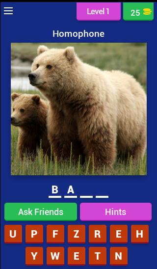 Homophone Quiz